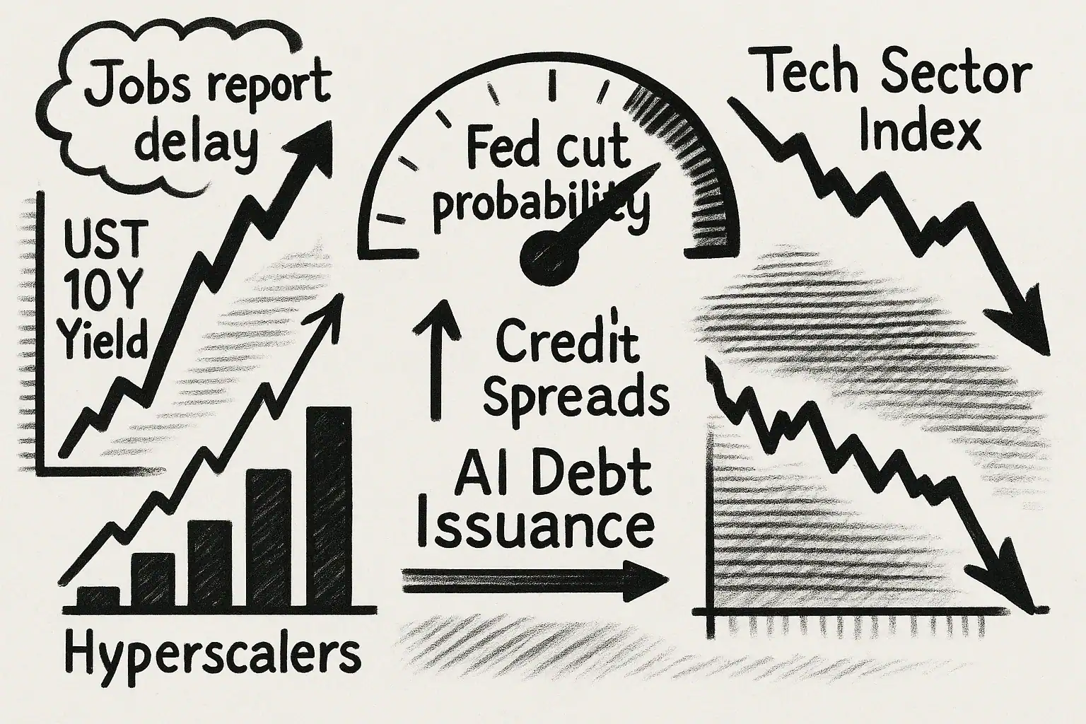 Market Correction Analysis: Jobs Report Shock and Tech Debt Risks (November 2025)